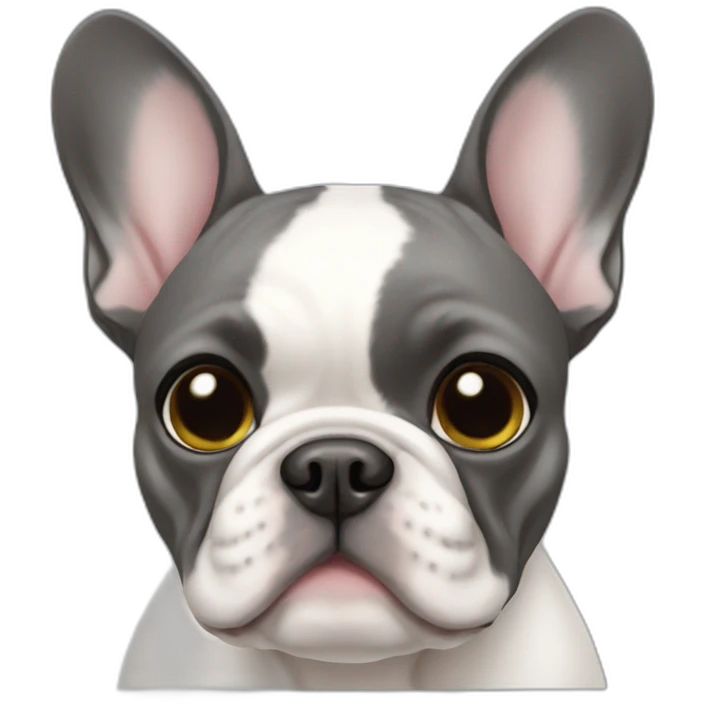french bulldog blue emoji