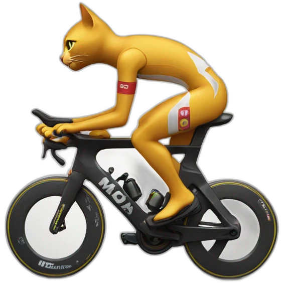 Cat racing Ironman in WINDRUSH kit emoji