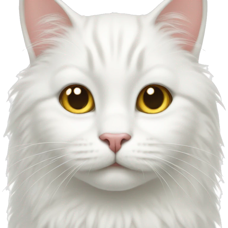 cute white cat emoji