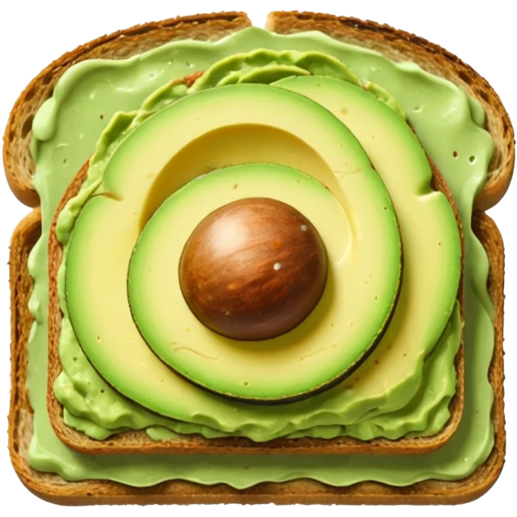 avocado toast no pit emoji