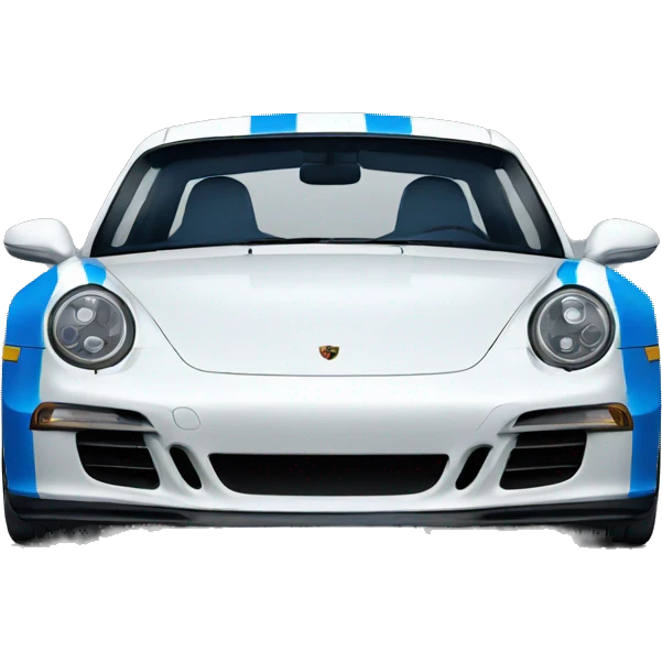 porsche with a blue stripe in the middle emoji