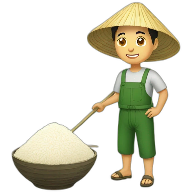 Vietnamese rice farmer emoji