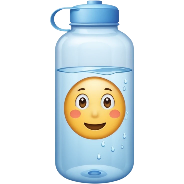 Make a water bottle  emoji