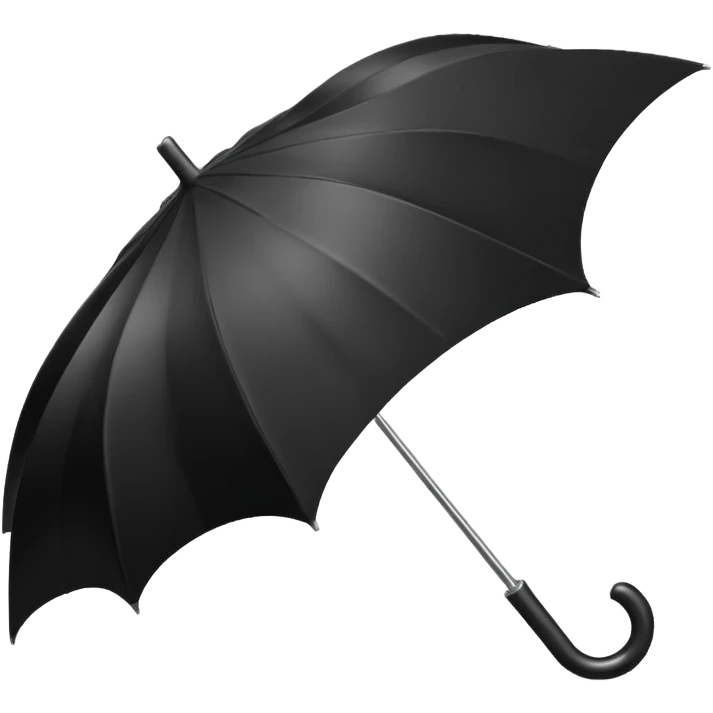 black closed umbrella emoji