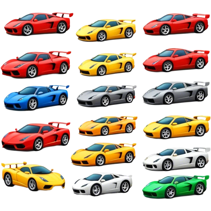 super cars emoji