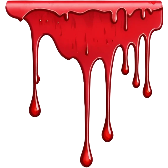 piece of paper with dripping blood emoji