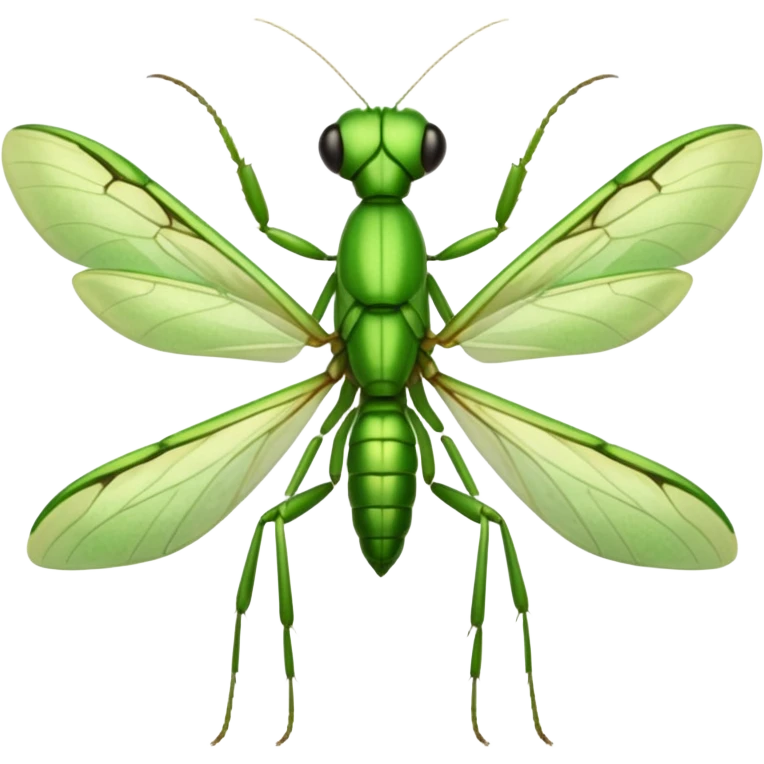 mantide religiosa visione semi laterale semi  frontale emoji