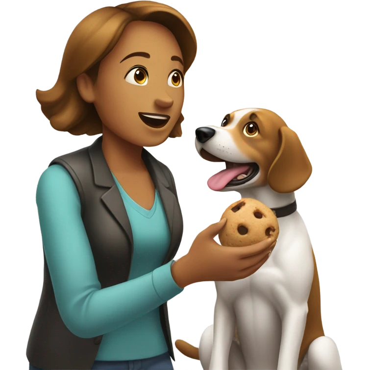 woman dog trainer emoji
