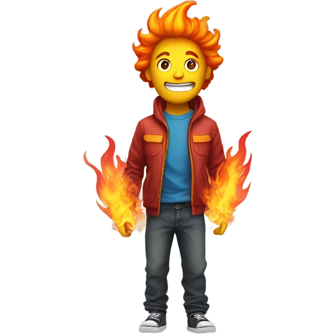 Liar with pants on fire emoji