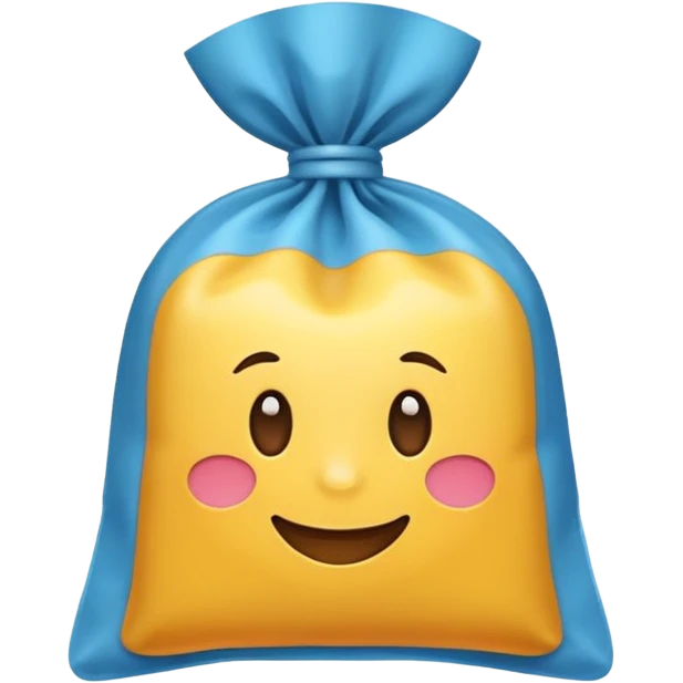 sachet de levure, simple, coloré, souriant emoji