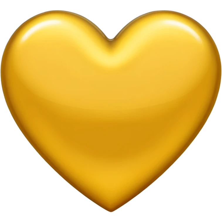 Golden yellow heart emoji