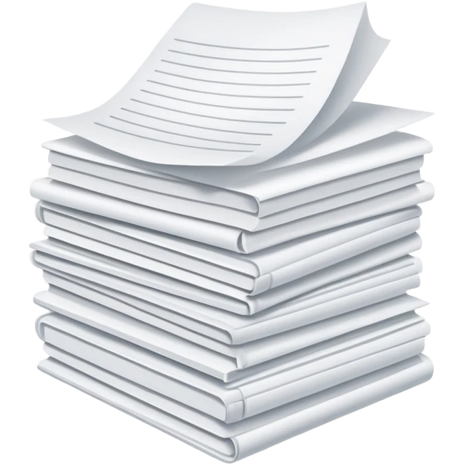small stack of papers emoji