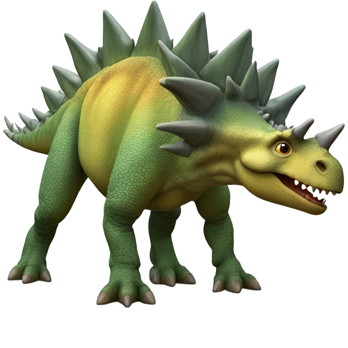 highly realistic Stegosaurus  emoji