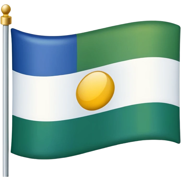 generame una bandera:
🟦 Azul, ⚪ Blanco, 🟩 Verde y ⭐ Dorado	 emoji
