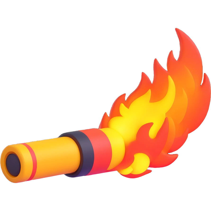 fire power, 3D emoji style emoji