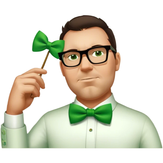Stylish Leprechaun emoji