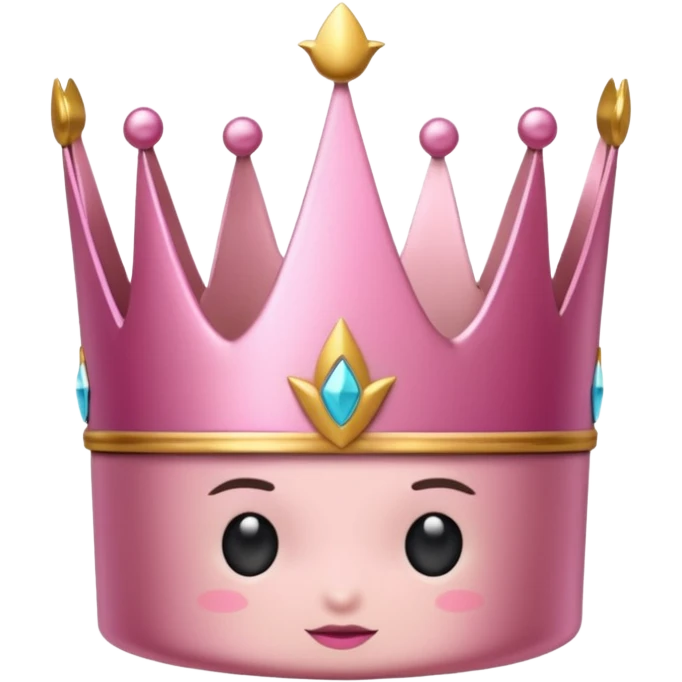Crown little pink emoji