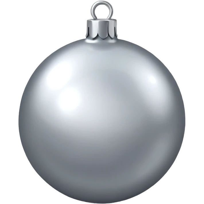 christmas ball silver emoji