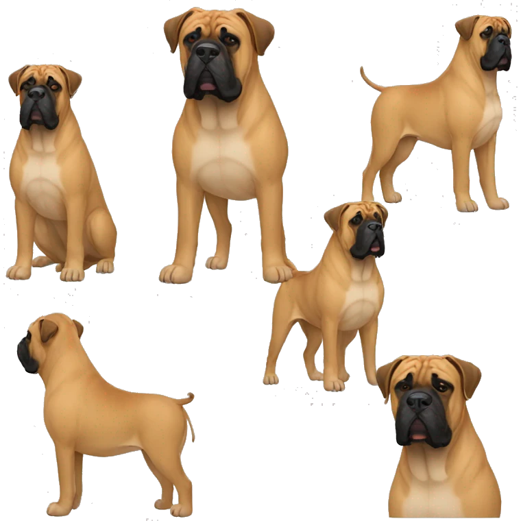 Bullmastiff Dog Breed Full Body emoji