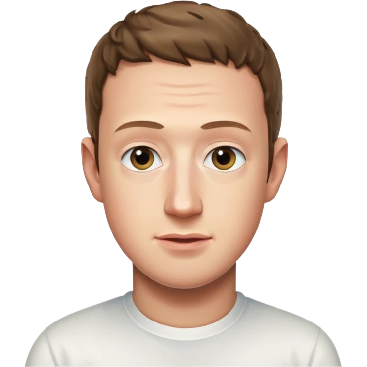 mark zuckeberg in white emoji