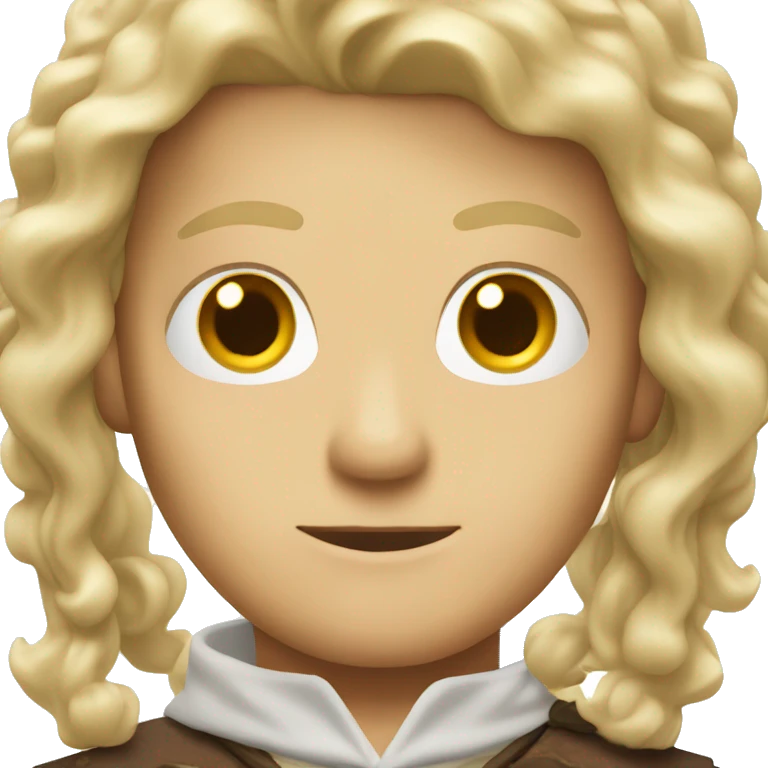 Blond wizzard with brown eyes  emoji