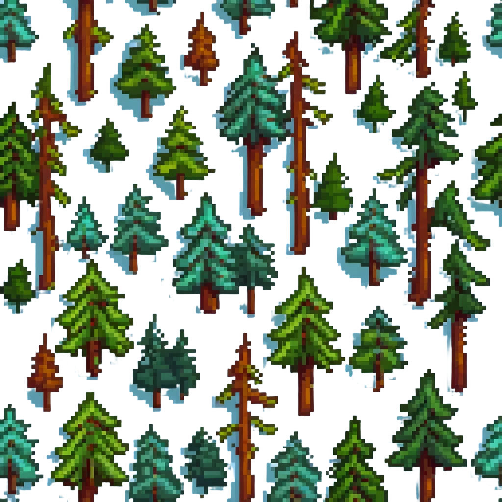 forest with pine trees emoji