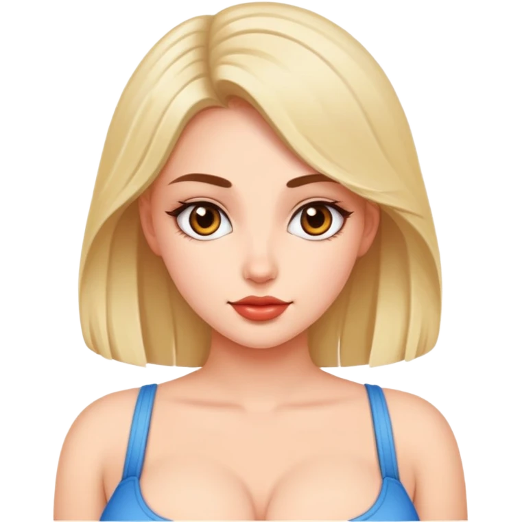 Pretty girl with big tits emoji
