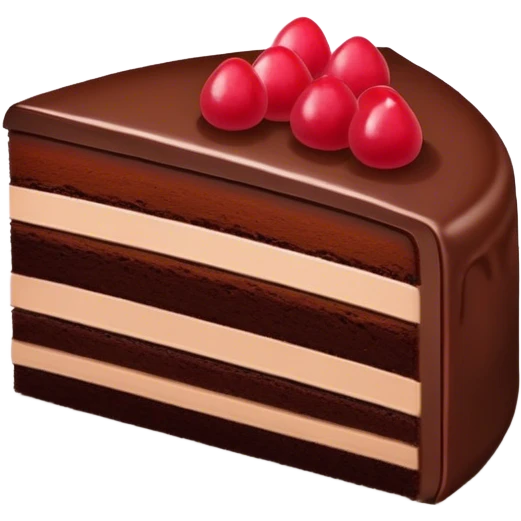 chocolate cake slice emoji