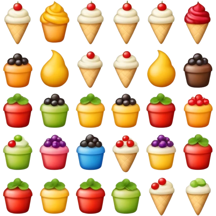 colorful toppings emoji