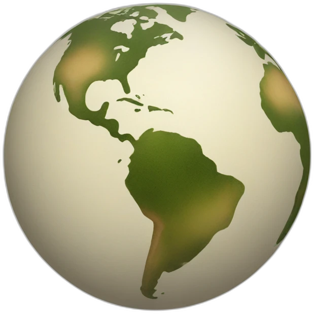 globe on leg emoji