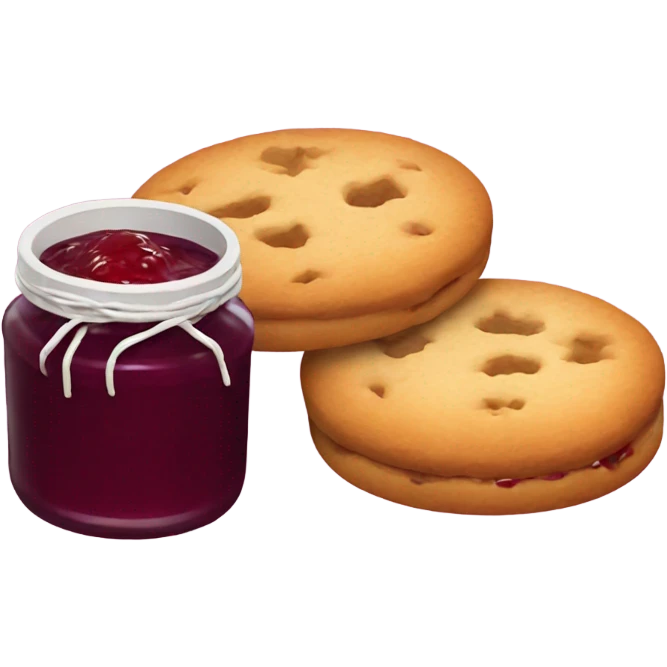 biscuit and jam emoji