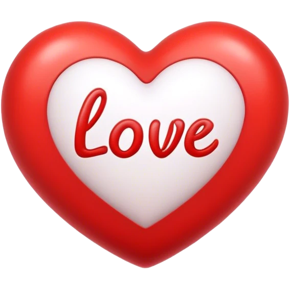 heart with inscription emoji