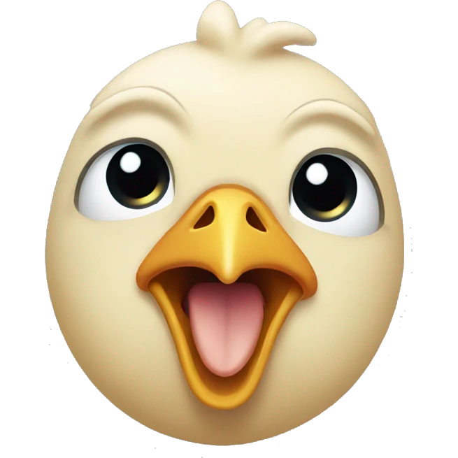 crying chicken emoji