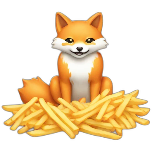 kitsune-eating-fries emoji