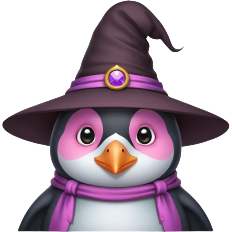 A penguin as a witch
Cute and pink penguin emoji