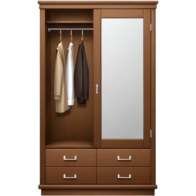 wardrobe modern closed mirror door emoji