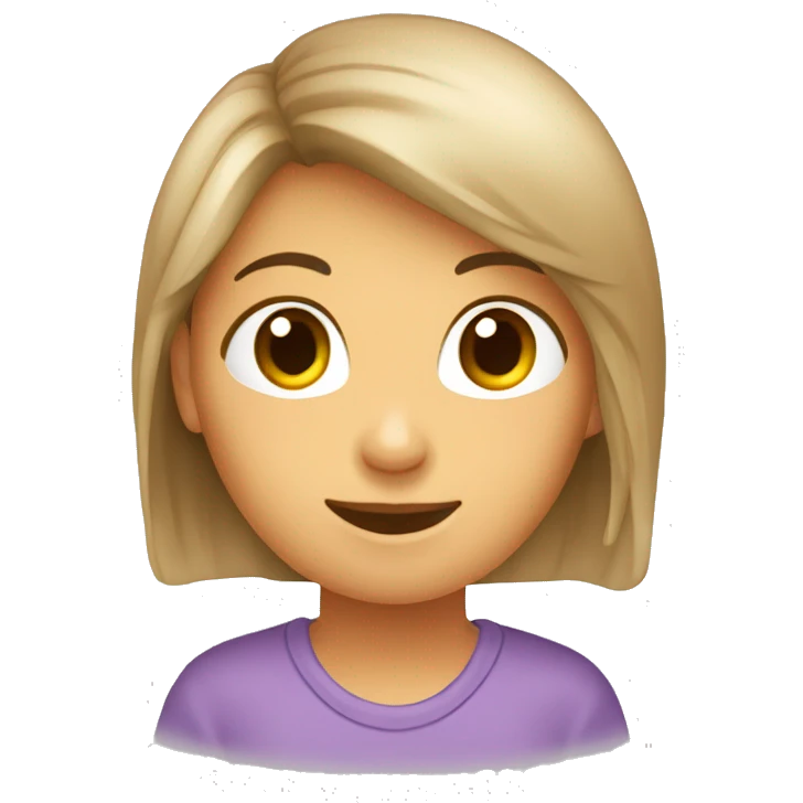 generame un emogi de una chica haciendo un alto con la palma de su mano emoji