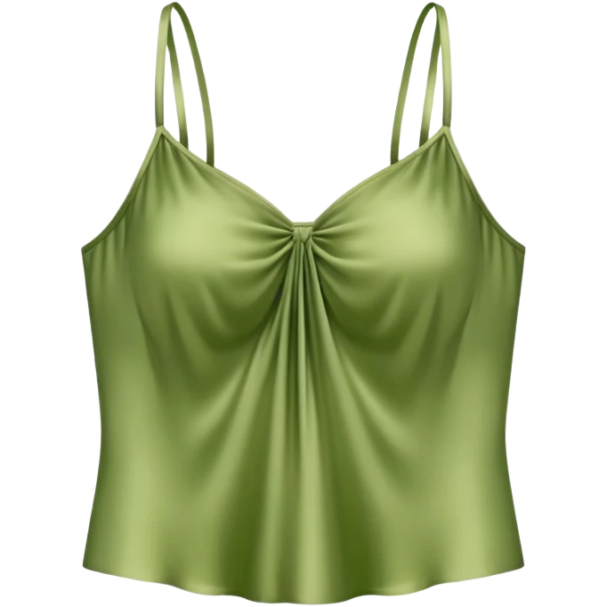 matcha colored silk camisole emoji