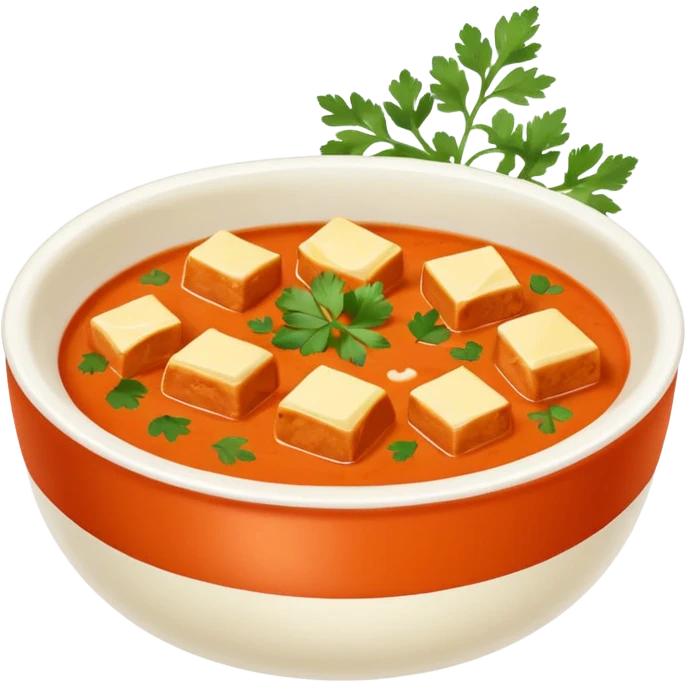 Yummy bowl of butter chicken emoji