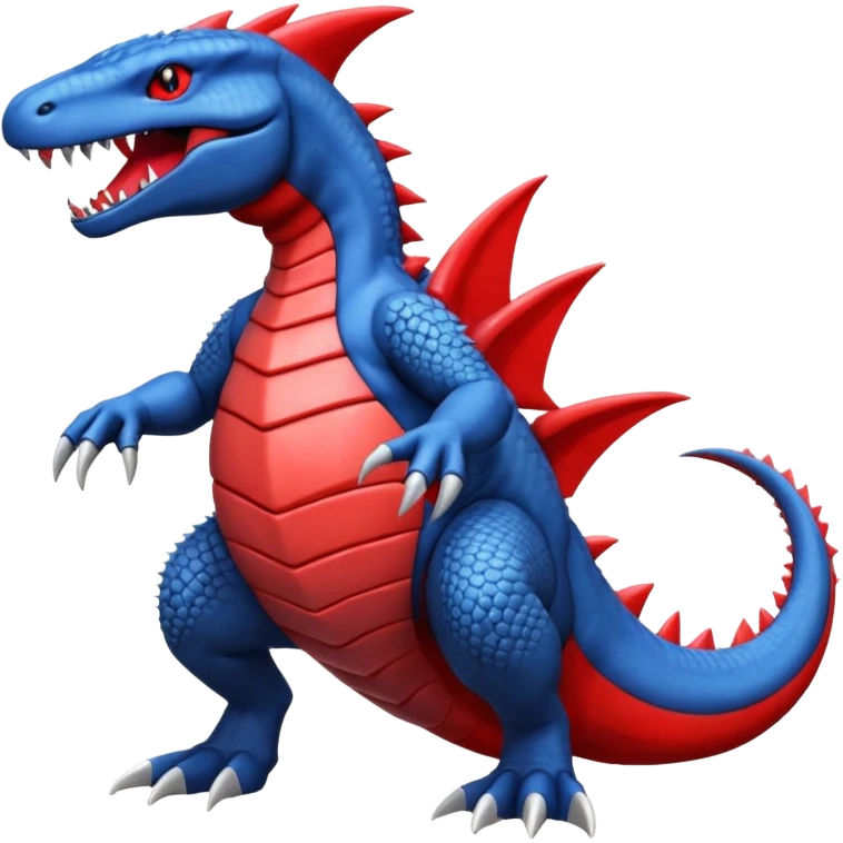 Salandit-Salamence-Garchomp-Fakémon-hybrid-creature (full body)  emoji