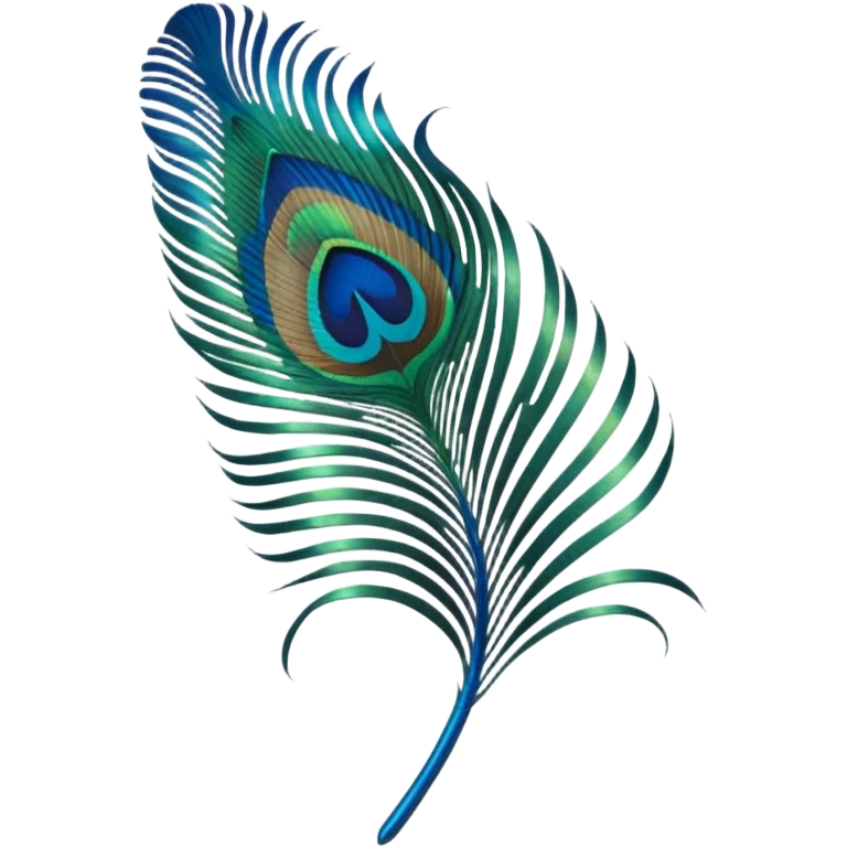 Peacock feather emoji
