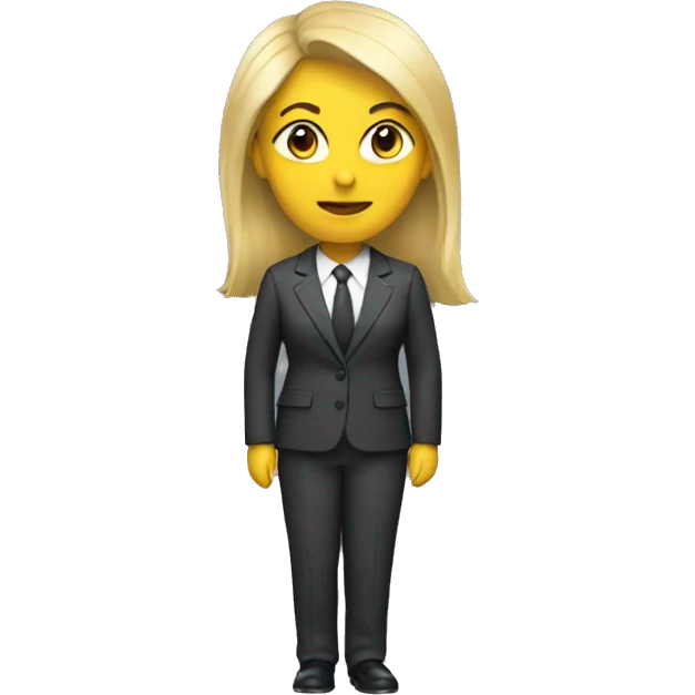 woman with under suit emoji