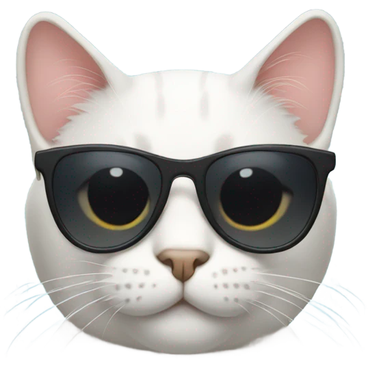 Cat with sunglasses emoji
