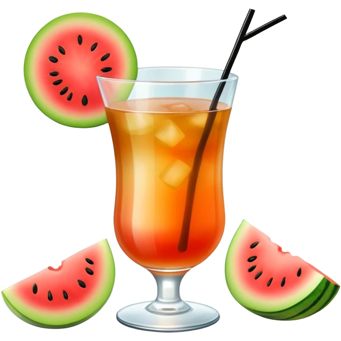 melón carajillo cocktail with coffee, liquor, and fresh melon emoji