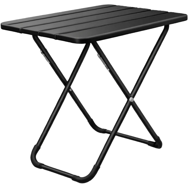 black Camping Table emoji