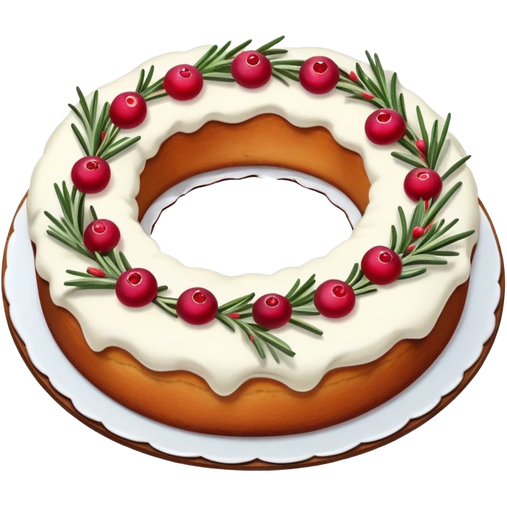 scandinavian wreath cake  emoji