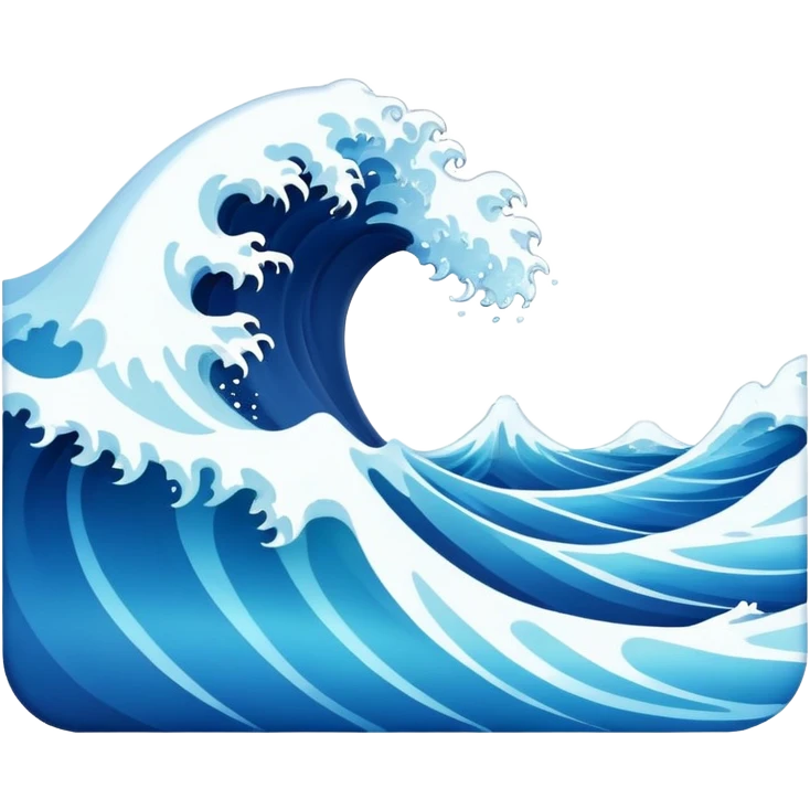 Ocean wave emoji