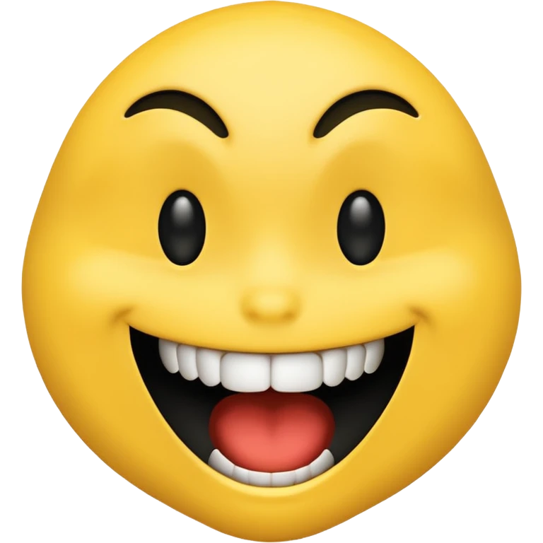 Weird creepy smile emoji emoji