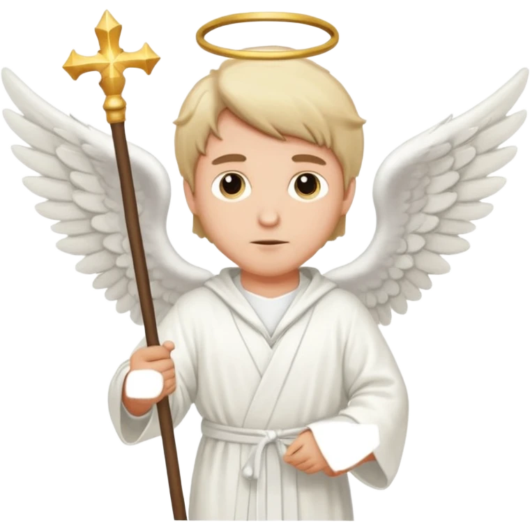 Healer male angel emoji