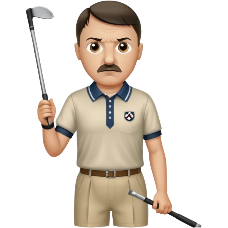 Adolf Hitler playing golf emoji